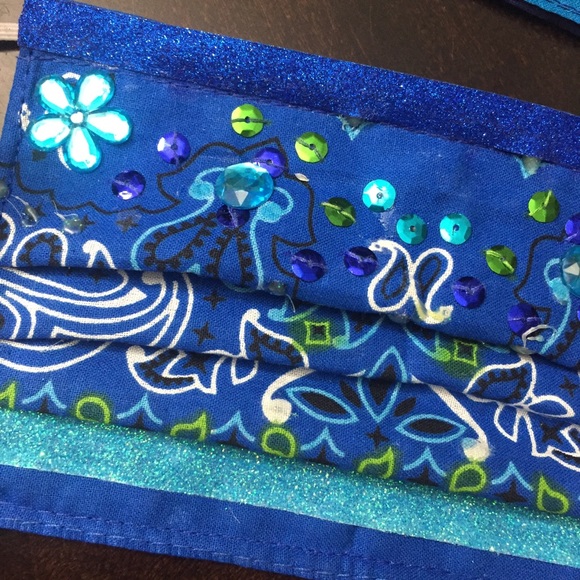 “Fancy” 3-Ply Face Mask, Embellished, Many Colors - Picture 4 of 4